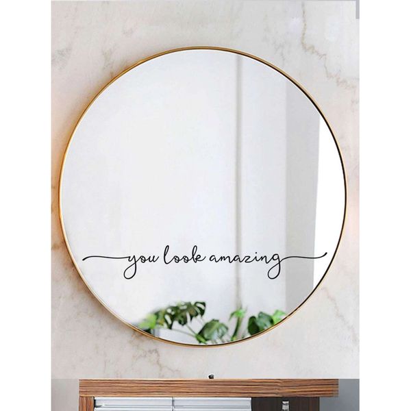 Slogan Graphic Wall Art Sticker - You Look Amazing