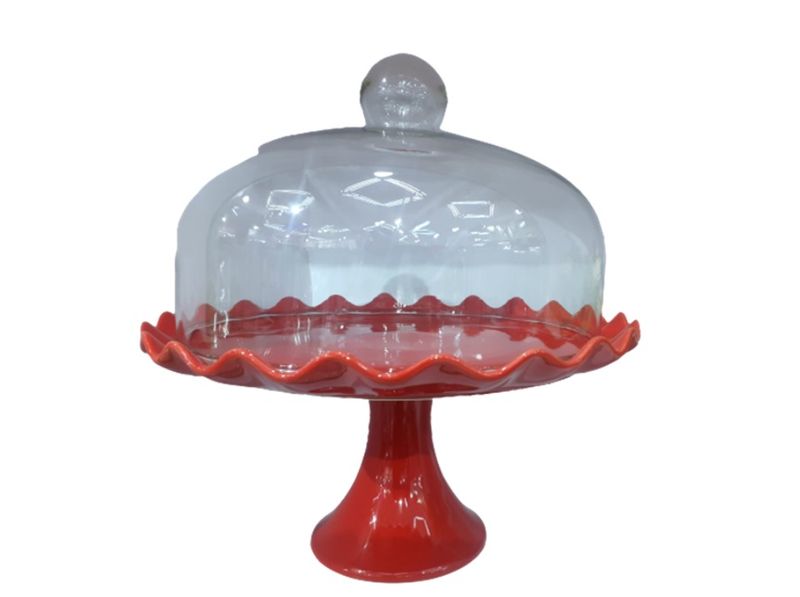 Classy Cake Stand with Transparent Dome