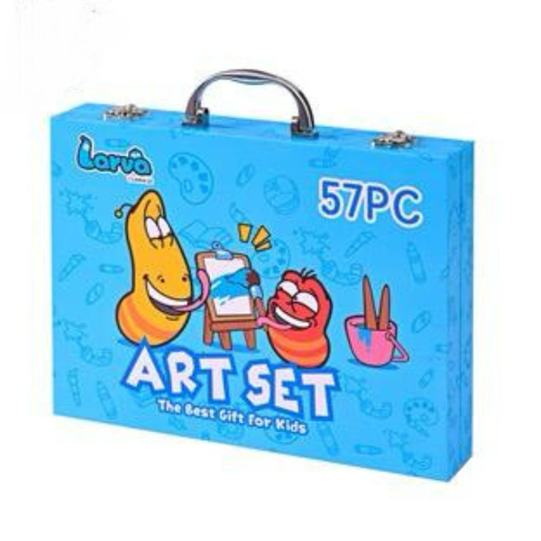 57 Piece Larva Art Set Dual Tip Brush Pens