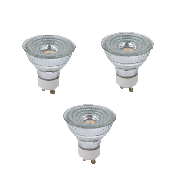 3 Pack LED Downlighter Bulbs in Warm White GU10 MR16 fitting Buy
