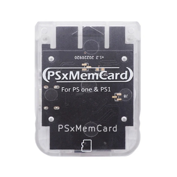 Psxmemcard PS1 Memory Card Save Game Data Transparent &amp; Black