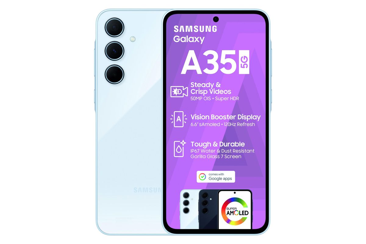 Samsung Galaxy A35 5G 128GB Dual Sim Awesome Ice Blue Shop Today 