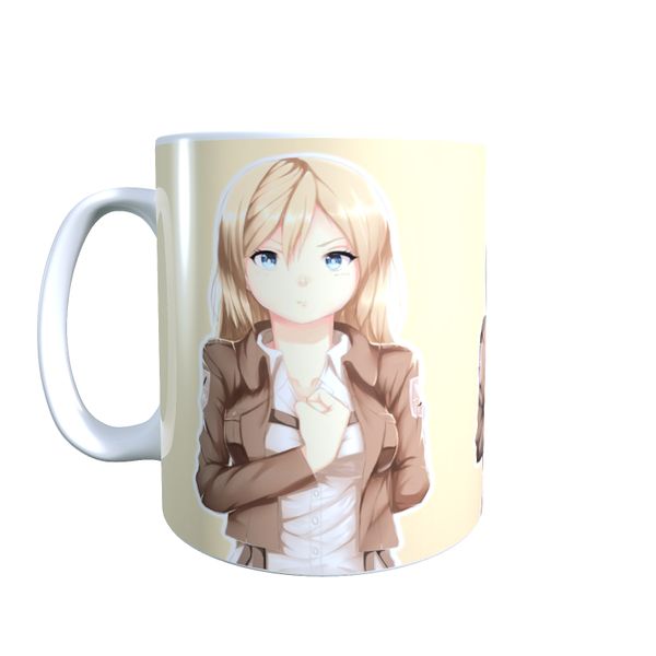 Krista, Mikasa and Sasha - Attack on Titan Coffee Mug