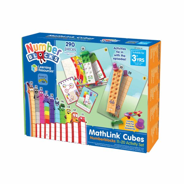 Learning Resources Mathlink® Cubes Numberblocks 11-20 Activity Set