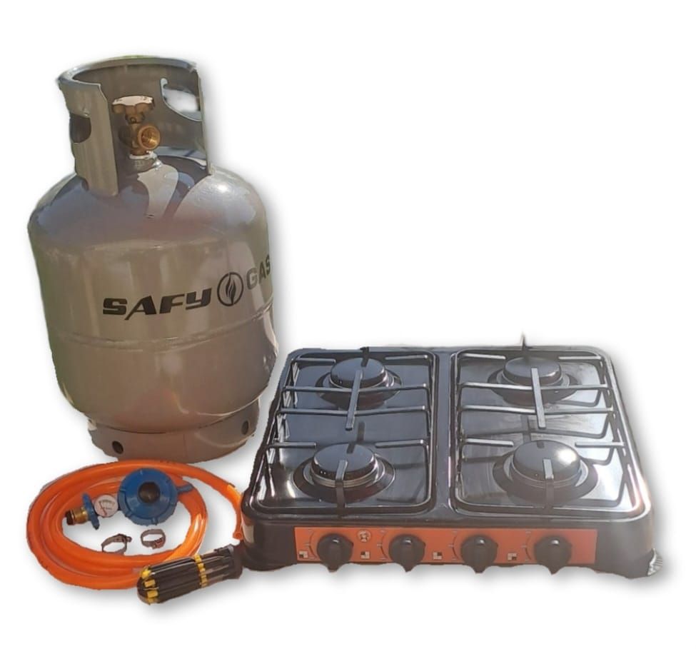 4 Plate Gas Stove, Fittings, 9kg Gas Cylinder & Pocket Screw Driver Set Shop Today. Get it