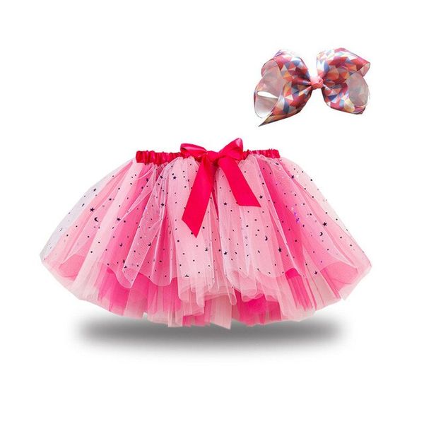 Layer Fairy Skirt - Pink/White Rainbow image