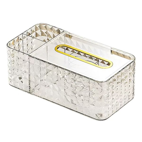 Tissue Box Napkin Holder with Storage Vanity Lux Tissue Box 24x12x9cm