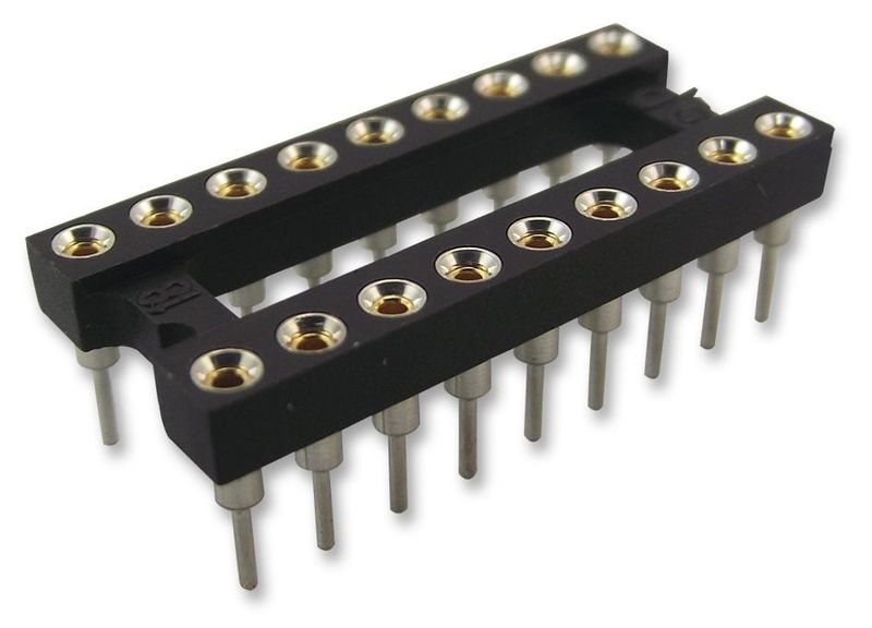 Aries (18-3518-10) IC &amp; Component Socket, 18 Contacts, DIP, 2.54 mm