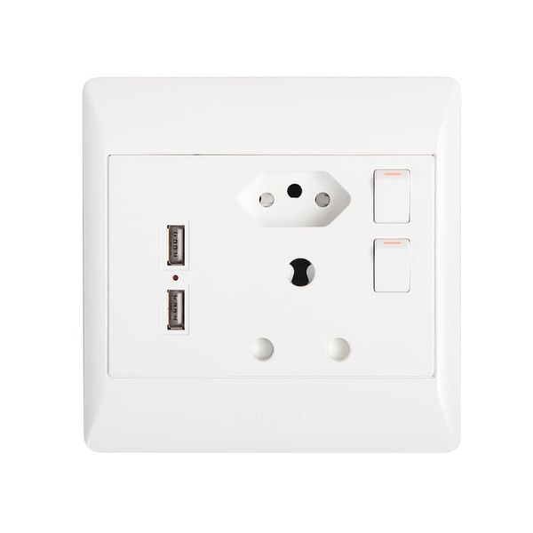 Wall Socket / Plug with 2 USB ports electric box