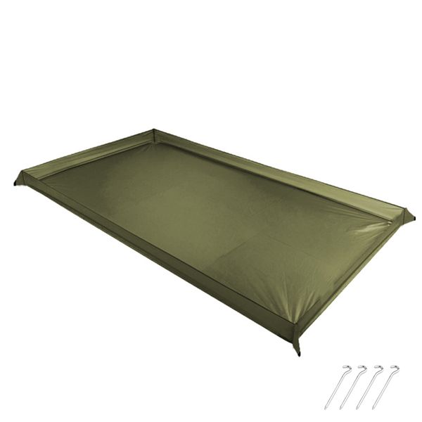 Portable Large 210cm x 120cm Oxford Cloth 210D Outdoor Camping ShowerTray