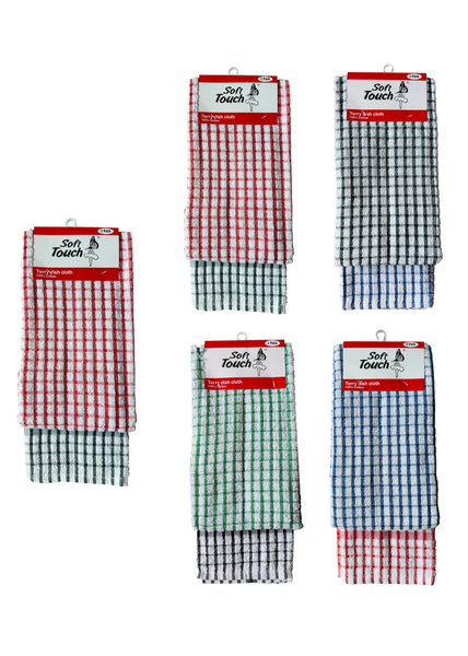 Soft Touch Cotton Dishcloths 45 x 70cm Pack of 10 Kitchen Towels