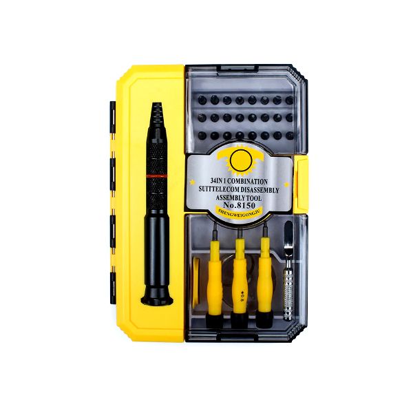 United 34 in 1 Cellphone, Tablet Repair Tool Kit: Pry,Suction,Magnetizer,