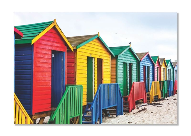 PVC Placemats - Muizenberg Beach Huts - Pack of 4