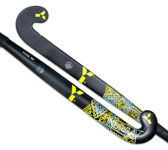 Y1 LB 90 Low Bow Hockey Stick - Black - 37.5