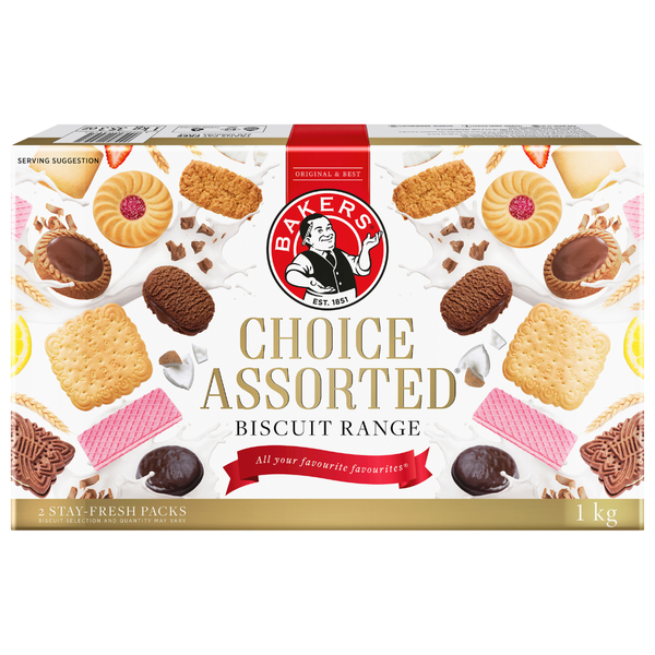 Bakers Choice Assorted Biscuits 1 x 1kg