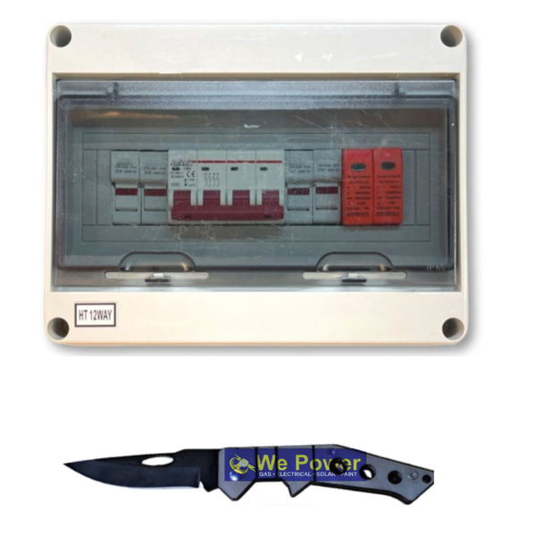 Solar Combiner Box 2 In 1 Out With Pocket Knife