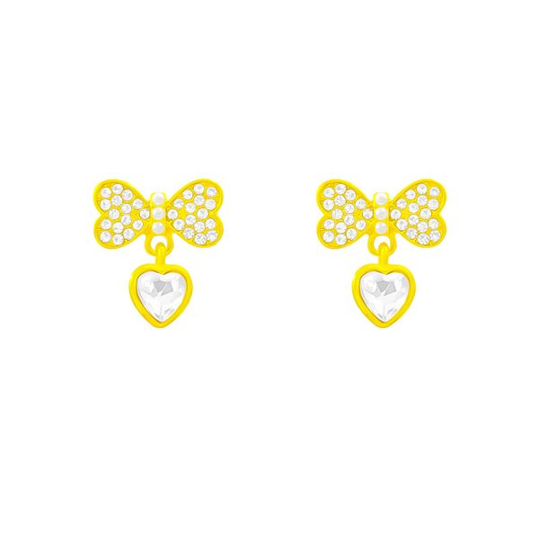 Women's Gold Stainless Steel Ball Earrings E0049