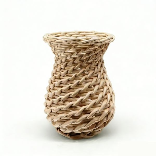 Handwoven Decorative Vase Made of Natural Willow