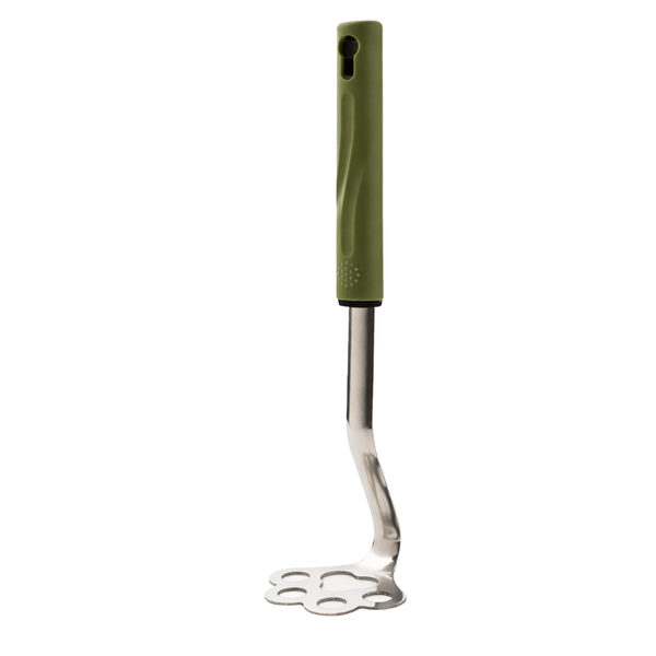 Manual Stainless Steel Cat Paw Designed Masher With Durable Handle- Green