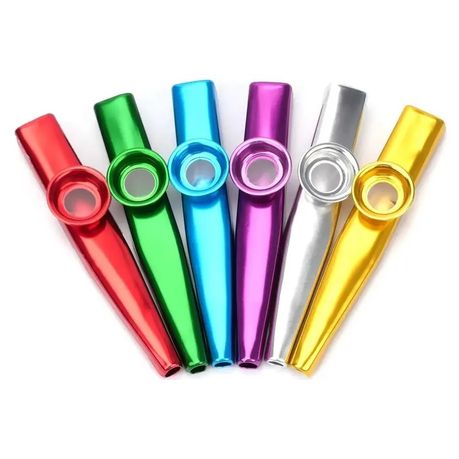 Metal Kazoo Musical Intrument Set - 6pcs Image