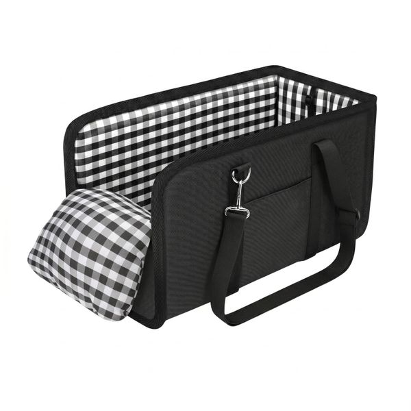 Sturdy Center Console Dog Car Seat for Small Pets - 3-in-1 Travel Bed