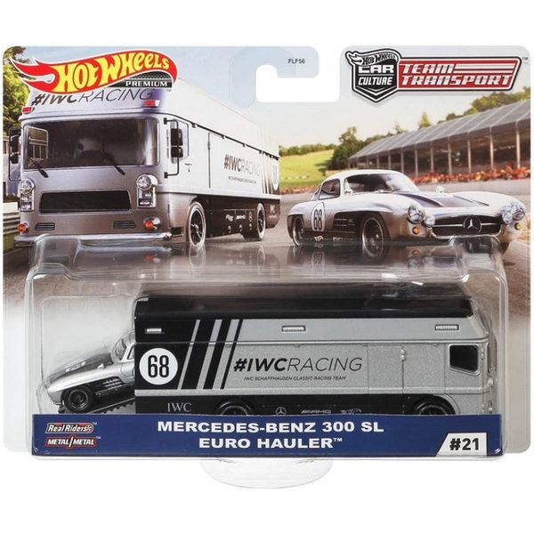 Hot Wheels Team Transport - Mercedes-Benz 300 SL Euro Hauler