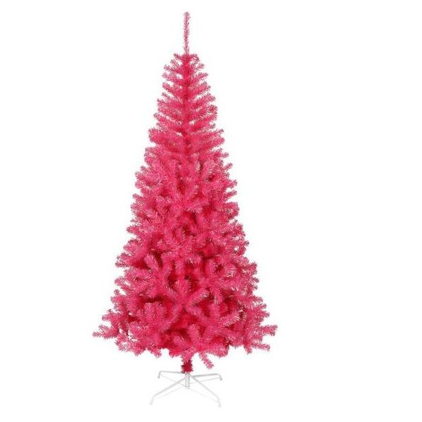 Elegant Pink Artificial Christmas Tree - 210cm