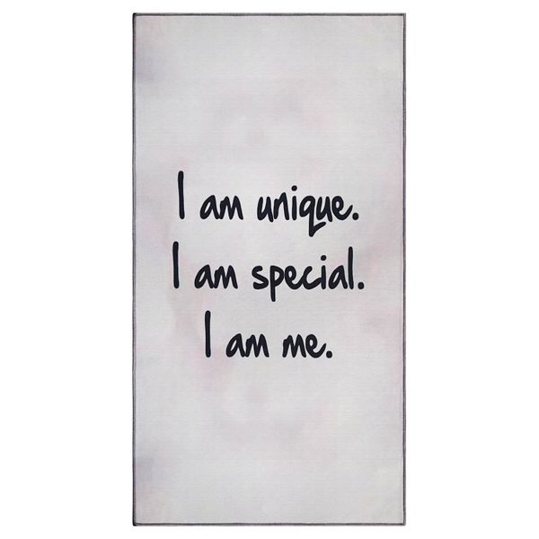 I am unique,I am special,I am me Status Rug 80x150cm