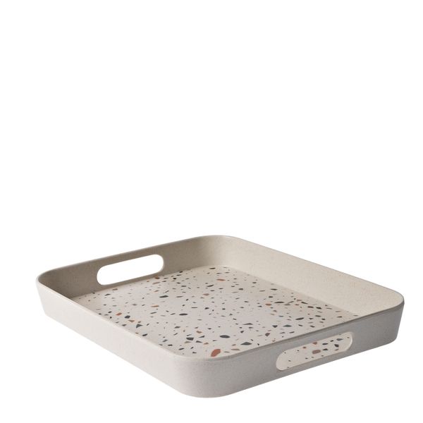 George &amp; Mason - Terrazzo Bamboo Fibre Serving Tray - 33cm