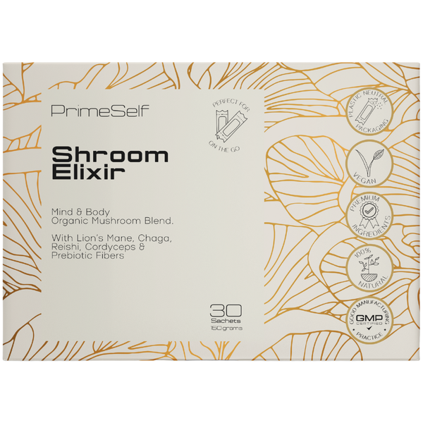 PrimeSelf Shroom Elixir - 30 Sachets - Brain, Immune &amp; Gut Support