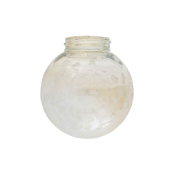 Eurolux - 160mm Amber Iced Glass Bowl