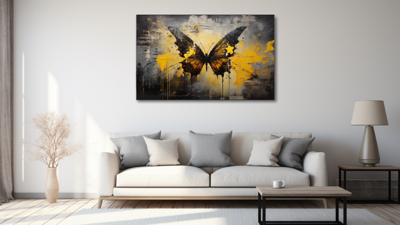 Canvas Wall Art - Butterfly Creative Abstract - MT0197