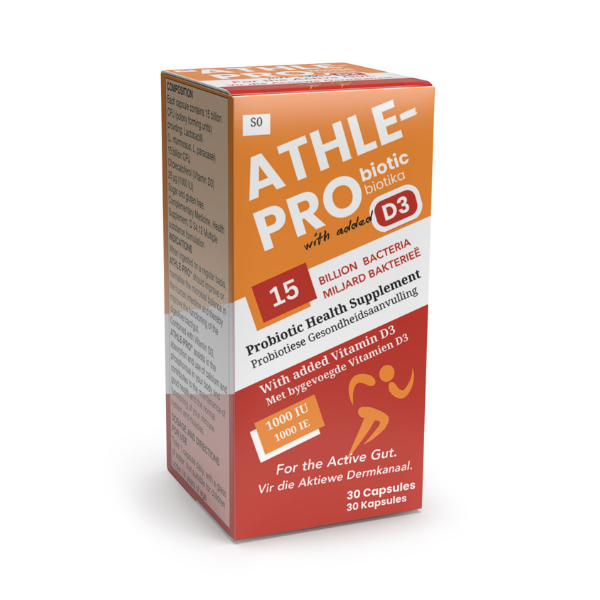 Athle-Pro Probiotic with added D3 30 Capsules