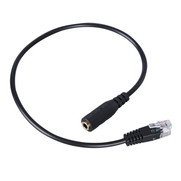 Headset Adapter Converter 3.5mm Plug to Female RJ9 Headset