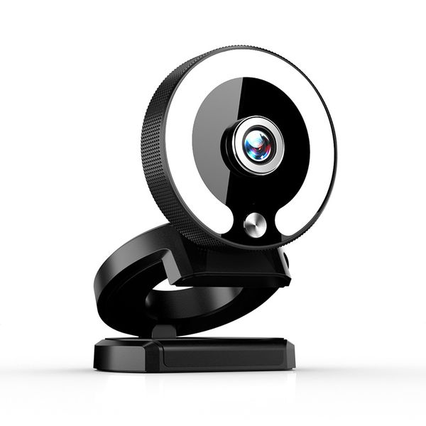 IPSTYLE 4K Webcam With Fill Light - Enhance Video Chats On PC And Laptop A2