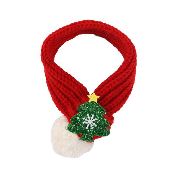 Pet Knitted Christmas Scarf Neck Scarf Pet Products
