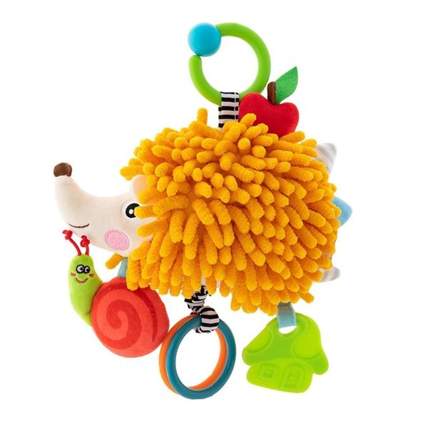Interactive Baby Crib Mobile With Soft Plush Animals &amp; Musical Rattles