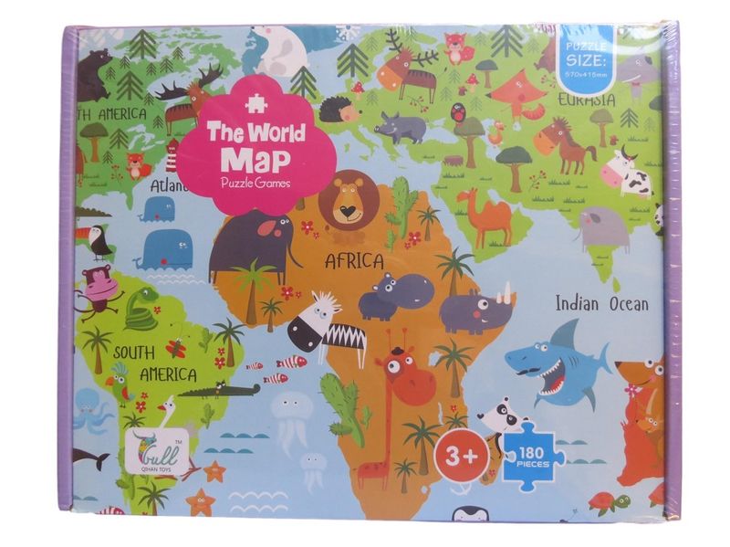 Totland The World Map Puzzle Games - 180 Pieces