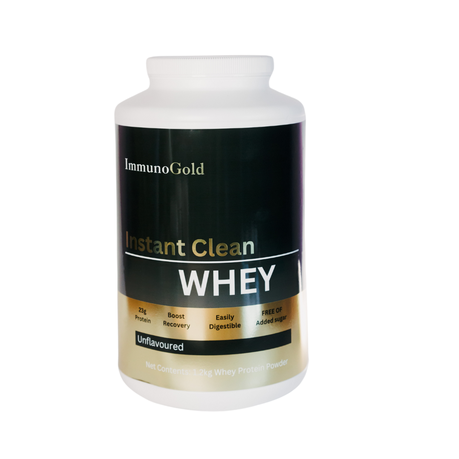 ImmunoGold - Clean Whey Protein Powder - 1.2KG (Unflavoured) Image