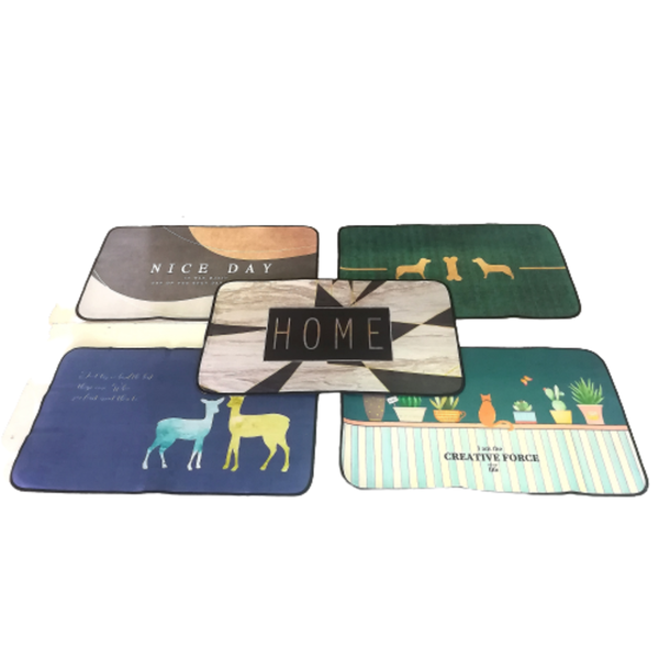 5 Piece Polypropylene Anti Slip Floor Door Mats set