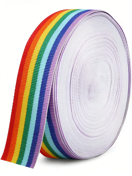 22 M Craft Stationery Rainbow Pride Decorative Present Wrapping Ribbon Roll
