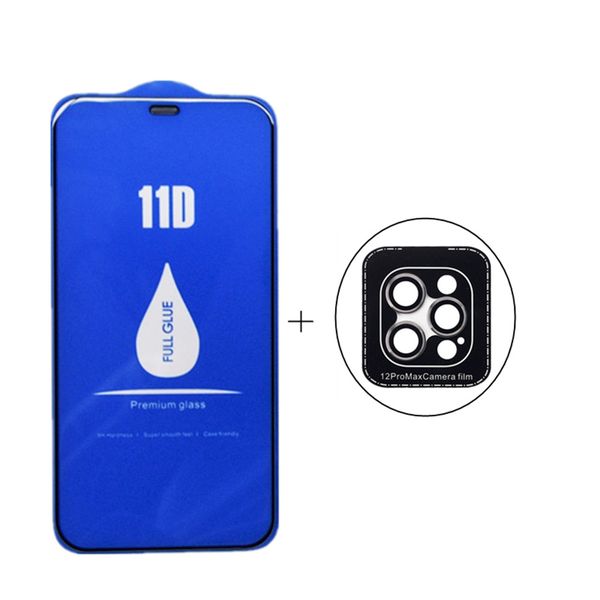11D Curved Tempered Glass and Camera Lens Protector for iPhone 12 Pro Max