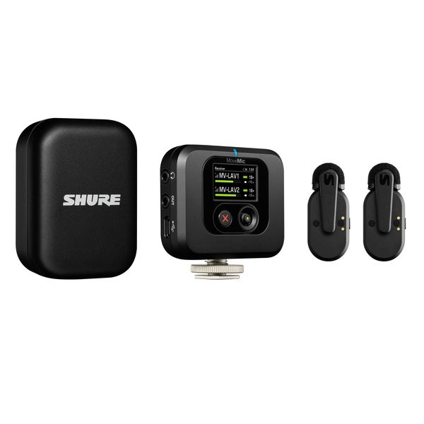 Shure MV-TWO-KIT MoveMic 2-Channel Wireless Lavalier Microphone &amp; Receiver