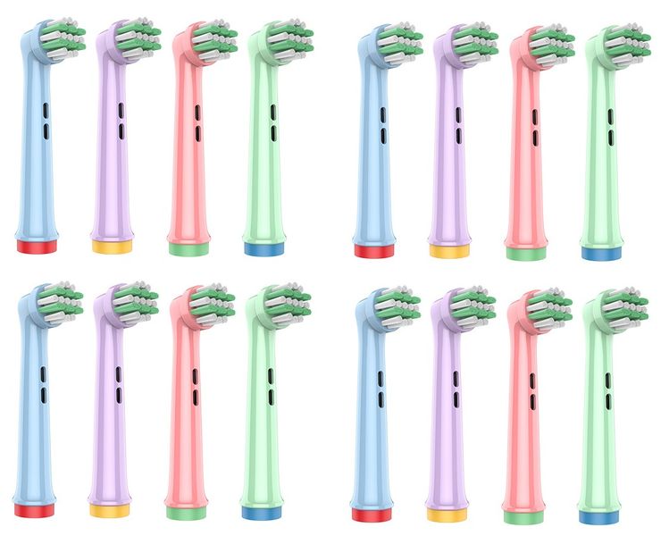 CoralSky Oral-B Compatible Replacement Toothbrush Heads for Kids - 16 Pack