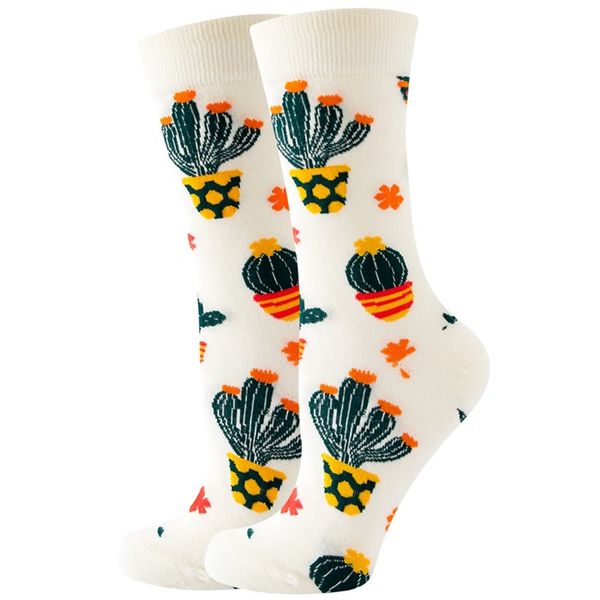 Michris Colorful Socks for Women -Cactus