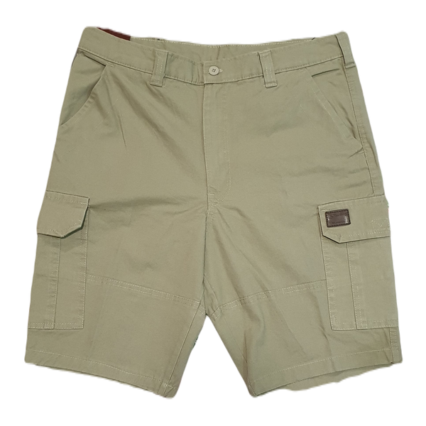 Sterling 21cm Fixed Waist Cargo Shorts Stone - Brown - 28 X 21 In