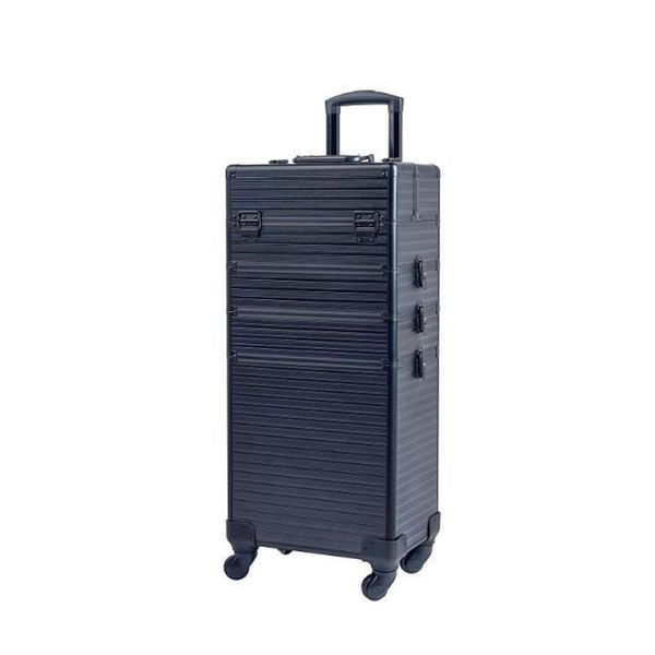 4-in-1 Portable Rolling Makeup Organizer Traveling Case