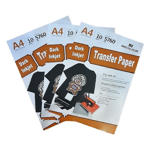 MECOLOUR TT3-DARK A4 Dark T-Shirt Transfer Paper 10 Sheets x3 Pack Combo