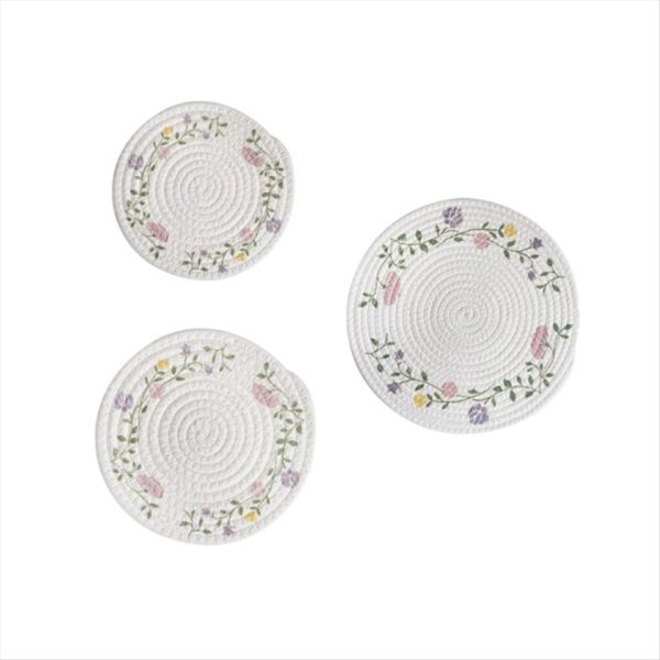 Round Table Mat Woven Placemats Anti Slip Dining Table Mats Non-Slip Tablew