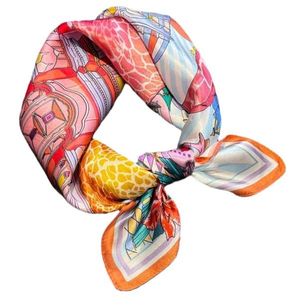 Fashion Decor Women Silk Neckerchief Headscarf Wrap - 53cm
